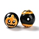 Halloween Themed Handmade Lampwork Beads Strands(LAMP-L078-001B)-3