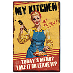 Vintage Metal Tin Sign, Iron Wall Decor for Bars, Restaurants, Cafe Pubs, Rectangle, Human, 300x200x2.2mm(AJEW-WH0436-128)