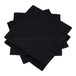 Activated Carbon Filter Media Pad, Sponge Foam Sheet for Aquarium, Square, Black, 230x230x13mm(AJEW-WH0348-975D)