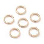 Brass Linking Rings, Cadmium Free & Lead Free, Long-Lasting Plated, Round Ring, Real 24K Gold Plated, 8x1mm, Inner Diameter: 6mm(KK-Y003-03C-G)