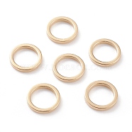 Brass Linking Rings, Long-Lasting Plated, Round Ring, Real 24K Gold Plated, 8x1mm, Inner Diameter: 6mm(KK-Y003-03C-G)
