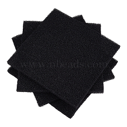 Activated Carbon Filter Media Pad, Sponge Foam Sheet for Aquarium, Square, Black, 230x230x13mm(AJEW-WH0348-975D)