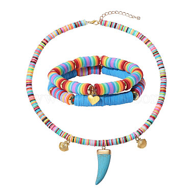 Mixed Color Polymer Clay Bracelets & Necklaces