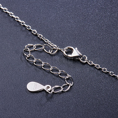 SHEGRACE 925 Sterling Silver Pendant Necklace(JN588B)-4