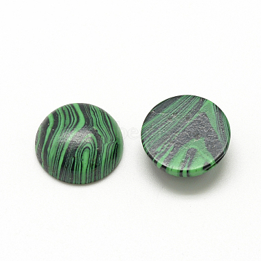 Synthetic Malachite Cabochons(G-R416-12mm-38)-2