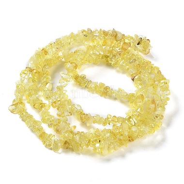 citrine naturelle brins de perles(G-E607-A07)-3