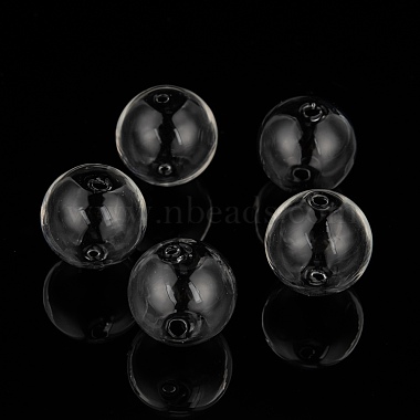 Handmade Blown Glass Globe Beads(X-DH017J-1)-2