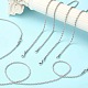5 pièces 304 colliers de chaîne de corde de torsion ronde en acier inoxydable pour hommes femmes(NJEW-YW0001-07)-6