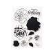 Clear Silicone Stamps and Carbon Steel Cutting Dies Set(DIY-F105-10)-2