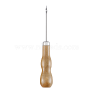 Awl Pricker Sewing Tool, Hole Maker Tool, with Wood Handle, for Punch Sewing Stitching Leather Craft, BurlyWood, 13x2cm(PURS-PW0003-022A)