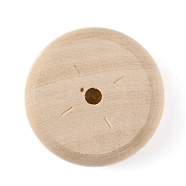 Schima Wood Vehicle Wheels, Toy Making Accessories, Flat Round, BurlyWood, 3.8x1.2cm, Hole: 4.5mm(DIY-WH0029-32A)