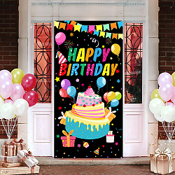 Polyester Hanging Banner Sign, Party Decoration Supplies Celebration Backdrop, Rectangle, Colorful, 180x110cm(AJEW-WH0190-037)