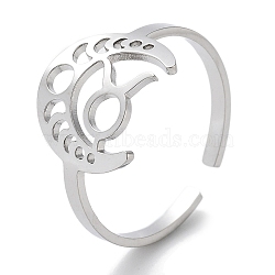 304 Stainless Steel Constellation Rings for Women, Taurus, 18mm, Inner Diameter: 18mm(RJEW-U024-01P-07)