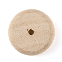 Schima Wood Vehicle Wheels, Toy Making Accessories, Flat Round, BurlyWood, 3.8x1.2cm, Hole: 4.5mm(DIY-WH0029-32A)