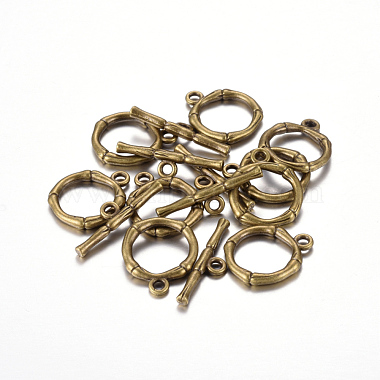 Alloy Toggle Clasps(PALLOY-EA9143Y-AB-RS)-2