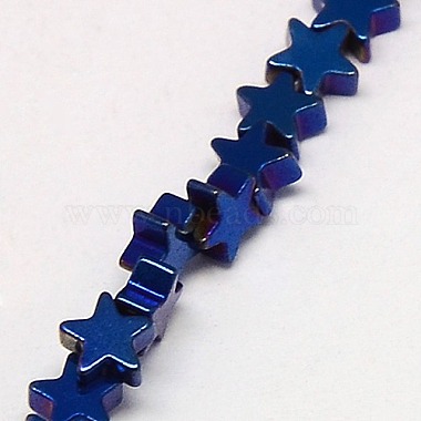 Electroplate Non-magnetic Synthetic Hematite Beads Strands(G-J173-4x4mm-06)-3