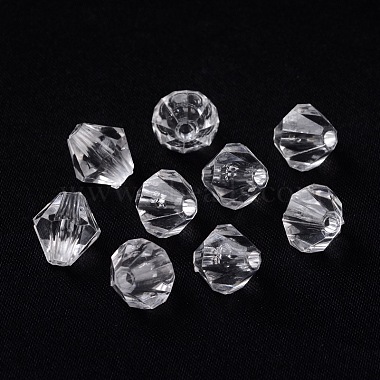 3mm Clear Bicone Acrylic Beads