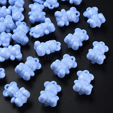 Cornflower Blue Bear Acrylic Pendants
