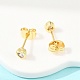 Brass Micro Pave Cubic Zirconia Stud Earrings(EJEW-F405-22A-G04)-4