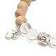 Aum/Om Symbol & Buddha Alloy Charm Bracelet for Teen Girl Women(BJEW-JB07726)-4