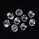 Bicone Shaped Clear Transparent Acrylic Beads(X-DBB3mm01)-1