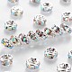 Brass Grade A Rhinestone Spacer Beads(RSB037NF-02)-1