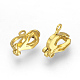 Brass Clip-on Earring Findings(X-KK-R071-11G)-1
