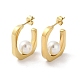 aretes de acero inoxidable con baño de iones (ip) 304(EJEW-M249-07G)-1