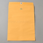 Kraft Paper Envelopes for Storing, Mailing, Rectangle, Orange, 345x230x0.3mm(AJEW-WH0556-76B)