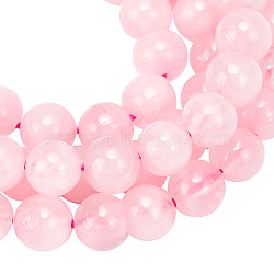 4 Strands Natural Rose Quartz Beads Strands, Round, 6mm, Hole: 1mm, about 29~32pcs/strand, 8 inch(G-GO0001-03)