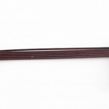 Tiger Tail Wire, Nylon-coated 201 Stainless Steel, Coconut Brown, 23 Gauge, 0.6mm, about 3608.92 Feet(1100m)/1000g