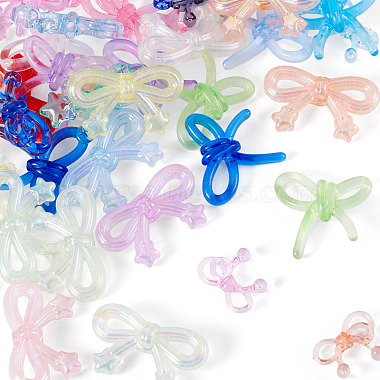 48Pcs 4 Styles Transparent Acrylic Beads(OACR-TA0004-94B)-3