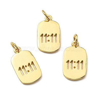 Real 18K Gold Plated Oval Brass Pendants