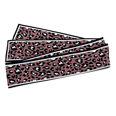 Rosy Brown Leopard Cloth Scarves & Wraps