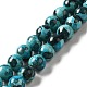 brins de perles synthétiques teintes en turquoise(G-E594-24E)-1