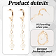 2 Pairs 2 Style Natural Pearl Beaded Dangle Stud Earrings(EJEW-AN0002-66)-3
