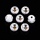 Bees Theme Printed Wooden Beads(WOOD-D006-05A)-2