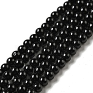Natural Black Spinel Beads Strands, Grade A, Round, 3mm, Hole: 0.7mm, about 136~138pcs/strand, 15.24''(38.7~39cm)(G-D470-11)