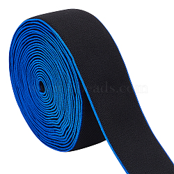 5 Yards Nylon Elastic Bands, for DIY Accessories, Flat, Cornflower Blue, 40mm(OCOR-BC0005-74C)