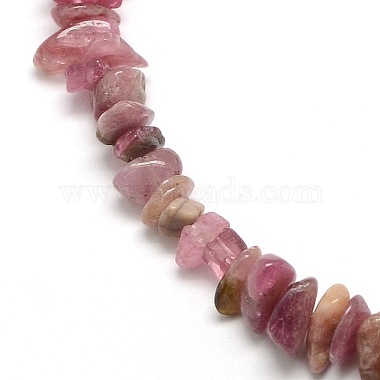 Natural Red Tourmaline Beads Strands(G-P035-15)-2