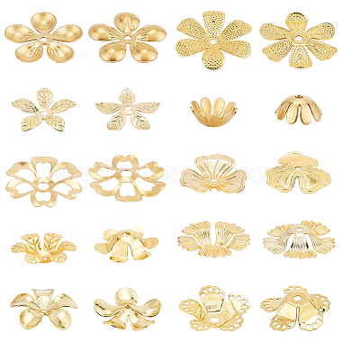 Golden Brass Bead Caps