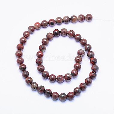 Natural Brecciated Jasper Beads Strands(G-F425-43)-2