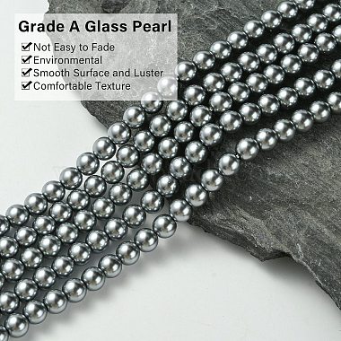 Grade A Glass Pearl Beads(HY-J001-6mm-HX021)-3