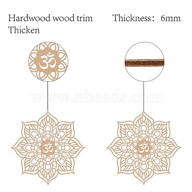 sculpture murale en tilleul découpée au laser(WOOD-WH0113-084)-3