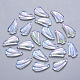 Transparent Spray Painted Glass Pendants(GLAA-T016-25)-1