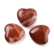 Heart Natural Red Jasper Worry Stone, Anxiety Healing Thumb Stone, 19.5~20.5x20~20.5x5.8~6.8mm(G-C134-06A-20)