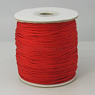 Nylon Thread, Round, Red, 2mm in diameter, about 71.08 yards(65m)/roll(NWIR-G001-3C)