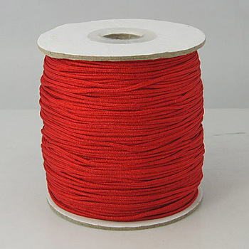 Nylon Thread, Round, Red, 2mm in diameter, about 71.08 yards(65m)/roll
