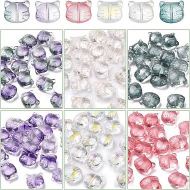 nbeads 120шт 6 цвета прозрачные стеклянные бусины(GLAA-NB0001-46)-8