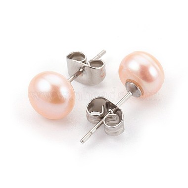 Boucles d'oreilles en perles naturelles(EJEW-JE02880)-3